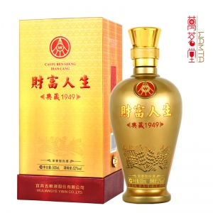 52° 财富人生-典藏1949 浓香型白酒500ml（单瓶装）