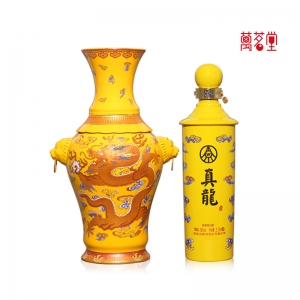 52°真龙酒帝王黄 浓香型白酒2.25L （大坛装）