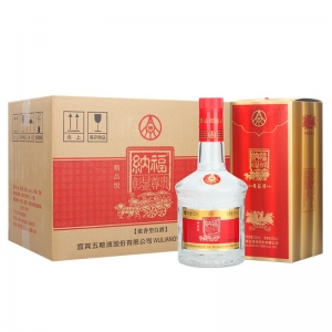 纳福彰显尊贵精品级52度浓香型白酒礼盒装 500ml（整箱装）