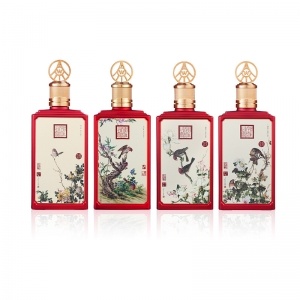 52度春夏秋冬郎世宁花鸟酒 浓香型白酒 500ml（单瓶装）